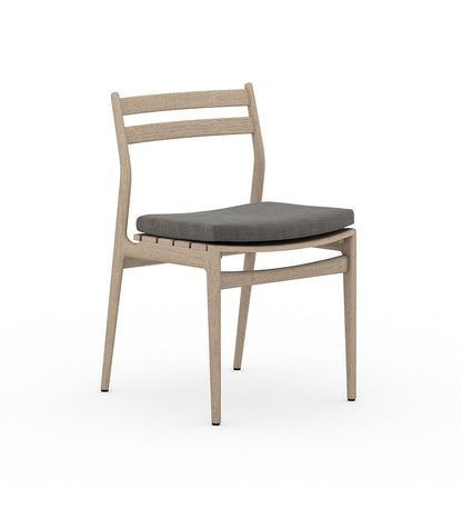 Allred Collaborative - Four Hands - Atherton Brown Outdoor Dining Chair - Charcoal - Atherton Brown Outdoor Dining Chair - Charcoal - JSOL-08302K-562