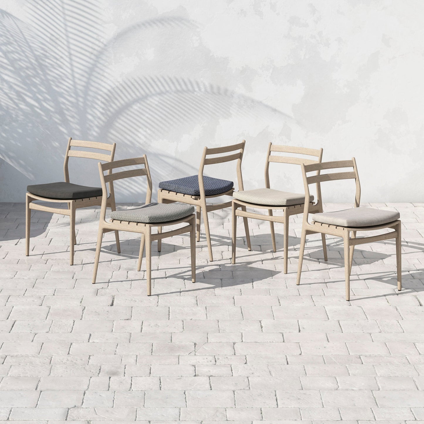 Allred Collaborative - Four Hands - Atherton Brown Outdoor Dining Chair - Stone Grey - Atherton Brown Outdoor Dining Chair - Stone Grey - JSOL-08302K-561