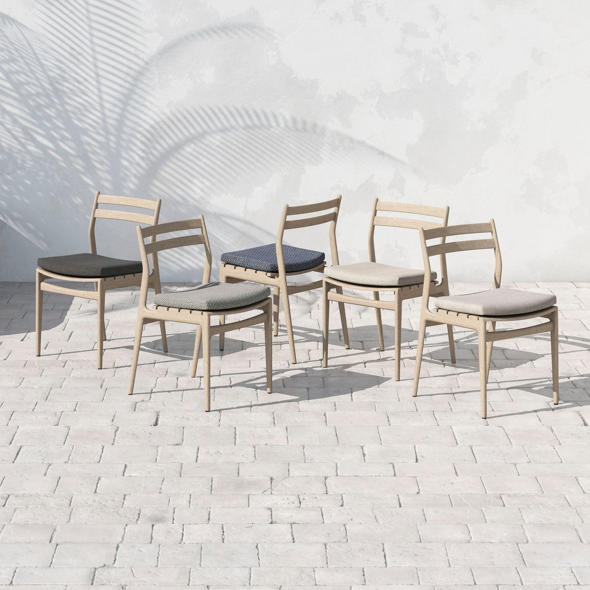 Allred Collaborative - Four Hands - Atherton Brown Outdoor Dining Chair - Stone Grey - Atherton Brown Outdoor Dining Chair - Stone Grey - JSOL-08302K-561