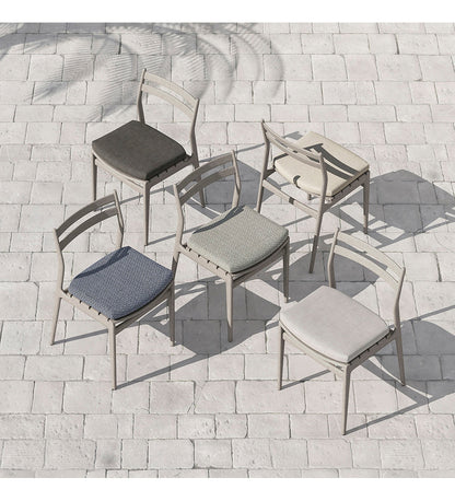 Allred Collaborative - Four Hands - Atherton Grey Outdoor Dining Chair - Charcoal - Atherton Grey Outdoor Dining Chair - Charcoal - JSOL-08301K-562