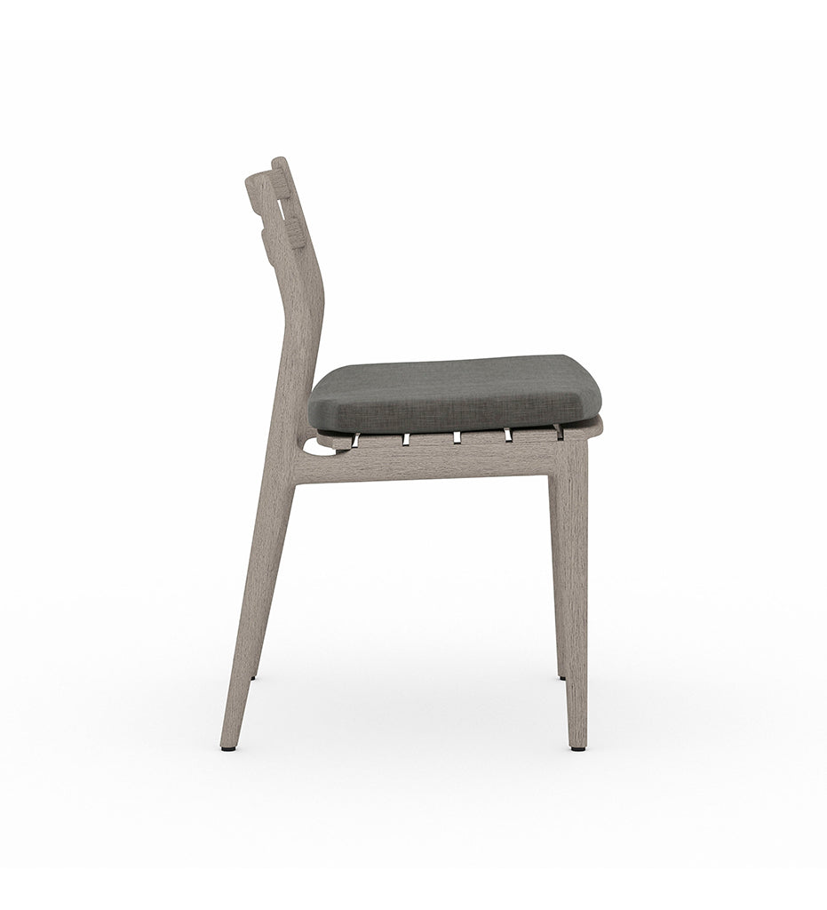 Allred Collaborative - Four Hands - Atherton Grey Outdoor Dining Chair - Charcoal - Atherton Grey Outdoor Dining Chair - Charcoal - JSOL-08301K-562