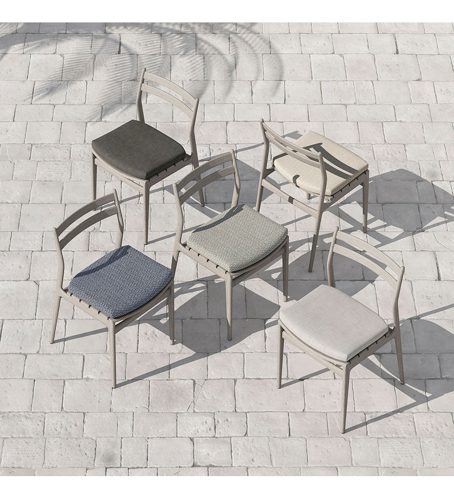 Allred Collaborative - Four Hands - Atherton Grey Outdoor Dining Chair - Faye Ash - Atherton Grey Outdoor Dining Chair - Faye Ash - JSOL-08301K-970