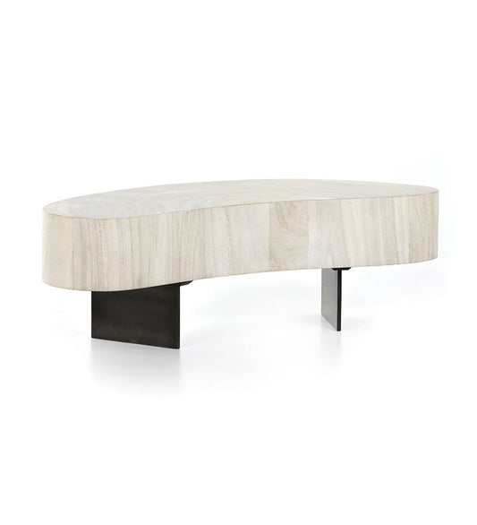 Allred Collaborative - Four Hands - Avett Coffee Table - Tall - Bleached - Avett Coffee Table - Tall - Bleached - 226030-001