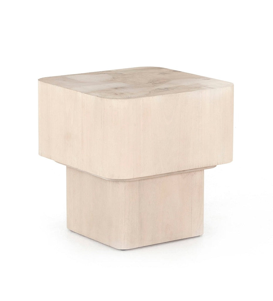 Allred Collaborative - Four Hands - Blanco End Table - Bleached Burl - Blanco End Table - Bleached Burl - 224809-001