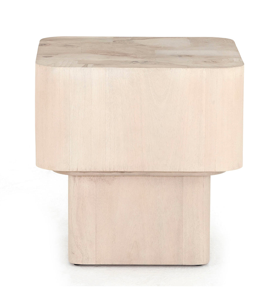 Allred Collaborative - Four Hands - Blanco End Table - Bleached Burl - Blanco End Table - Bleached Burl - 224809-001