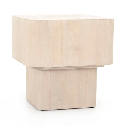 Allred Collaborative - Four Hands - Blanco End Table - Bleached Burl - Blanco End Table - Bleached Burl - 224809-001