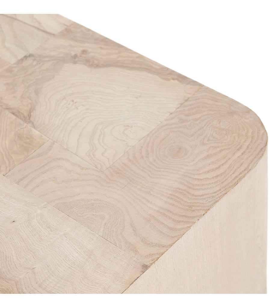 Allred Collaborative - Four Hands - Blanco End Table - Bleached Burl - Blanco End Table - Bleached Burl - 224809-001