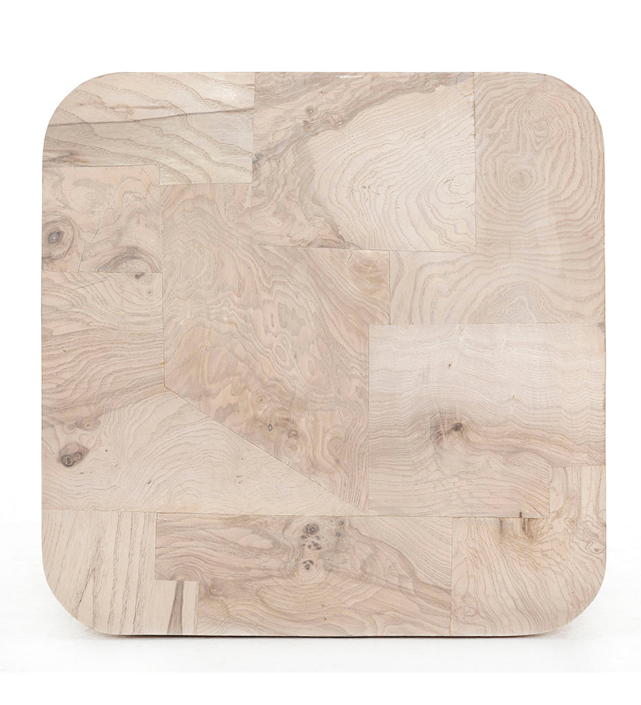 Allred Collaborative - Four Hands - Blanco End Table - Bleached Burl - Blanco End Table - Bleached Burl - 224809-001