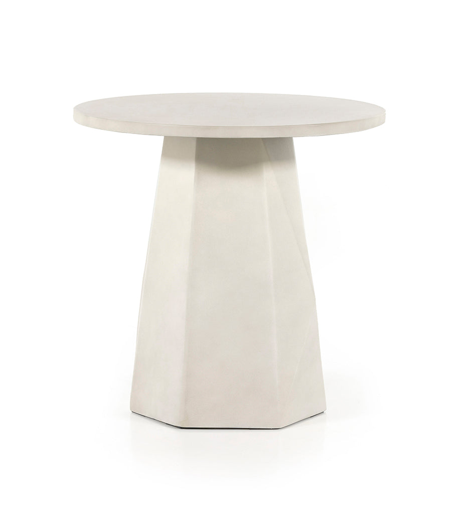 Allred Collaborative - Four Hands - Bowman Outdoor End Table - White Concrete - Bowman Outdoor End Table - White Concrete - 105430-003