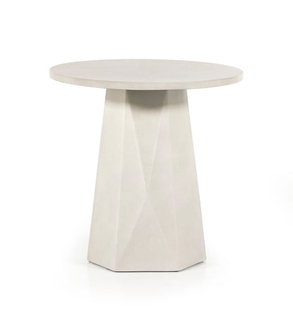 Allred Collaborative - Four Hands - Bowman Outdoor End Table - White Concrete - Bowman Outdoor End Table - White Concrete - 105430-003