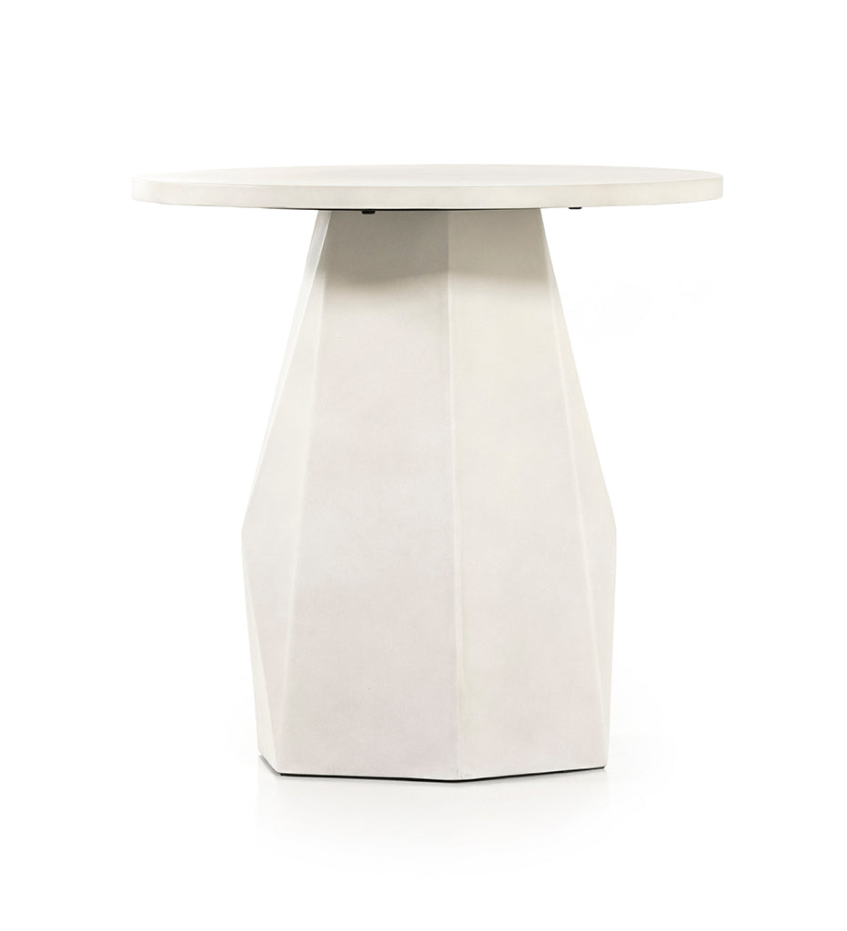 Allred Collaborative - Four Hands - Bowman Outdoor End Table - White Concrete - Bowman Outdoor End Table - White Concrete - 105430-003