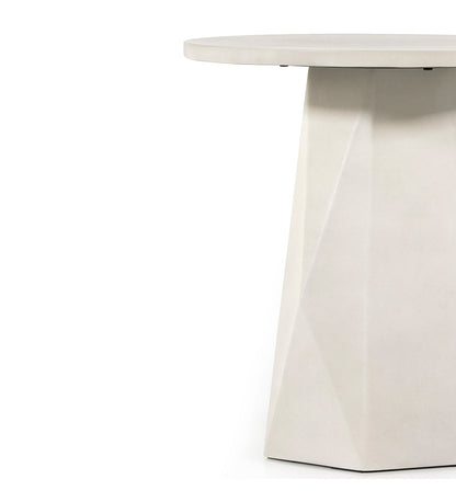 Allred Collaborative - Four Hands - Bowman Outdoor End Table - White Concrete - Bowman Outdoor End Table - White Concrete - 105430-003