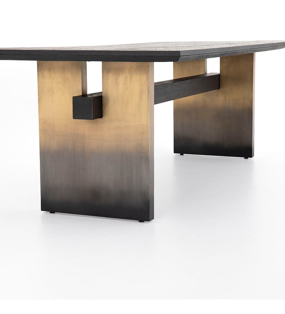 Allred Collaborative - Four Hands - Brennan Dining Table - Worn Black - Brennan Dining Table - Worn Black - 223086-005