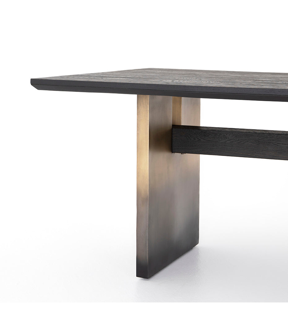 Allred Collaborative - Four Hands - Brennan Dining Table - Worn Black - Brennan Dining Table - Worn Black - 223086-005