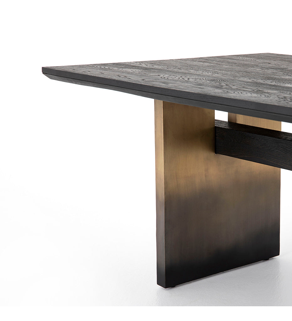 Allred Collaborative - Four Hands - Brennan Dining Table - Worn Black - Brennan Dining Table - Worn Black - 223086-005