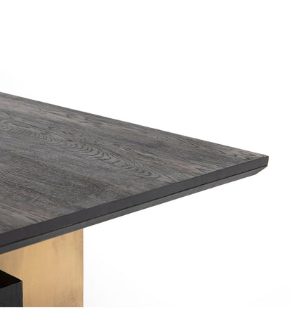 Allred Collaborative - Four Hands - Brennan Dining Table - Worn Black - Brennan Dining Table - Worn Black - 223086-005