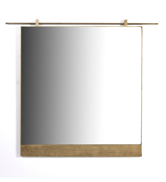 Allred Collaborative - Four Hands - Chico Large Mirror - Antiqued Brass - Chico Large Mirror - Antiqued Brass - 101581-002