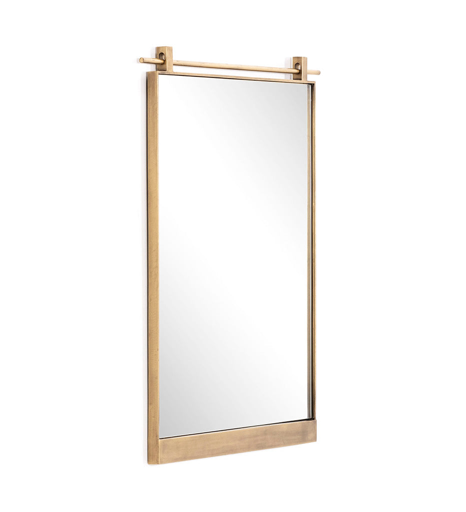 Allred Collaborative - Four Hands - Chico Small Mirror - Antiqued Brass - Chico Small Mirror - Antiqued Brass - 227832-001