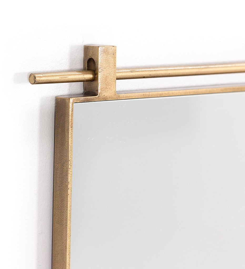 Allred Collaborative - Four Hands - Chico Small Mirror - Antiqued Brass - Chico Small Mirror - Antiqued Brass - 227832-001