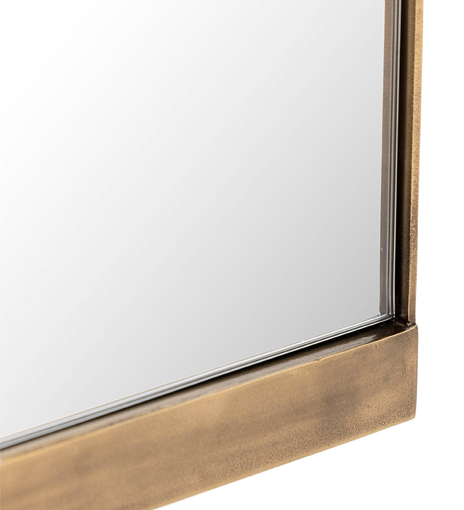 Allred Collaborative - Four Hands - Chico Small Mirror - Antiqued Brass - Chico Small Mirror - Antiqued Brass - 227832-001