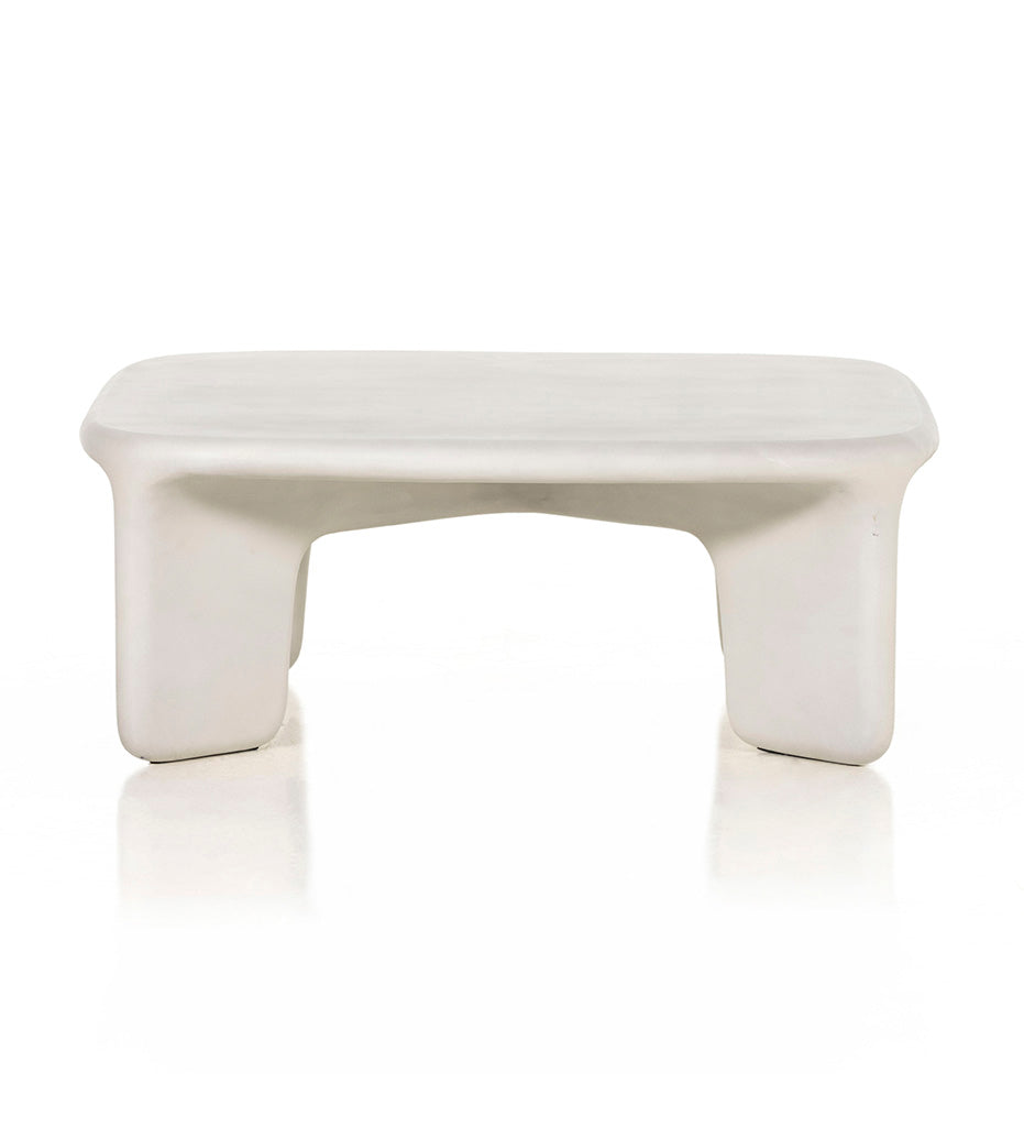 Allred Collaborative - Four Hands - Dante Coffee Table - White Concrete - Dante Coffee Table - White Concrete - 224152-001