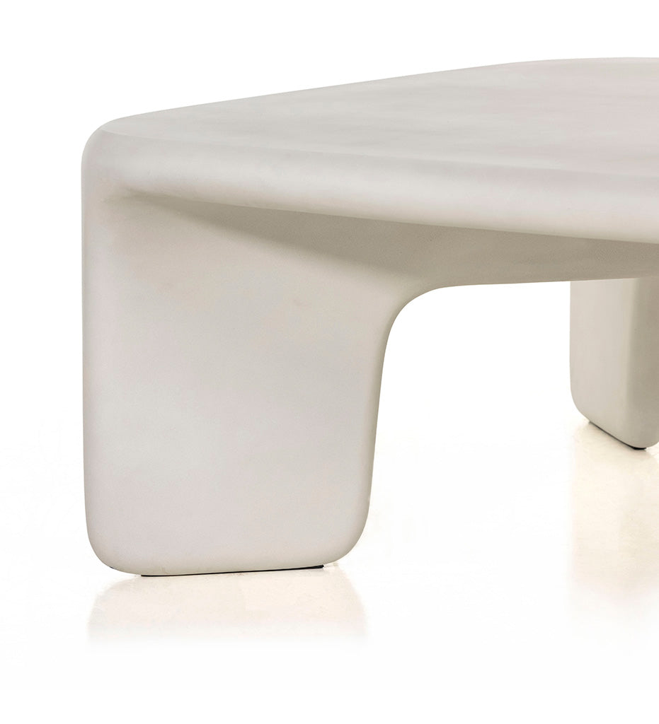 Allred Collaborative - Four Hands - Dante Coffee Table - White Concrete - Dante Coffee Table - White Concrete - 224152-001