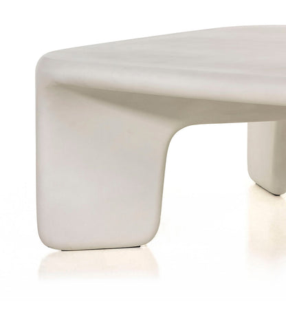 Allred Collaborative - Four Hands - Dante Coffee Table - White Concrete - Dante Coffee Table - White Concrete - 224152-001