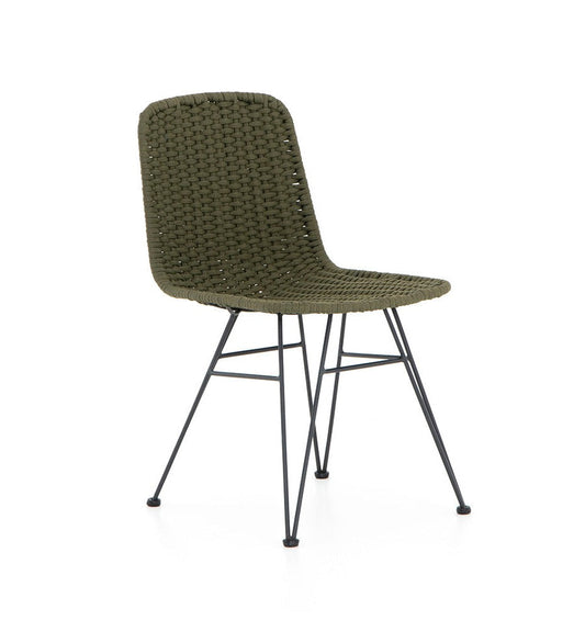 Allred Collaborative - Four Hands - Dema Dining Chair - Olive Rope - Dema Dining Chair - Olive Rope - JLAN-220