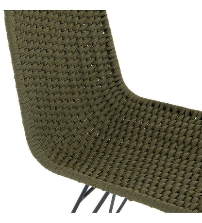 Allred Collaborative - Four Hands - Dema Dining Chair - Olive Rope - Dema Dining Chair - Olive Rope - JLAN-220