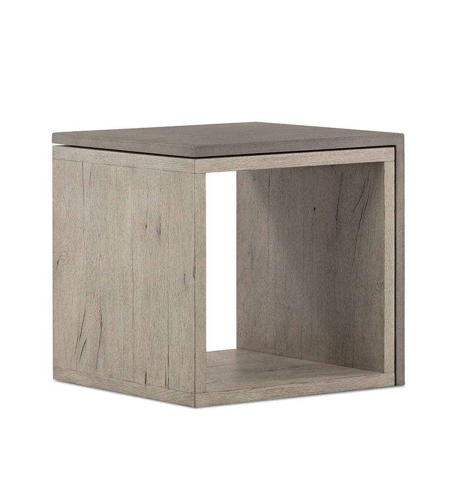 Allred Collaborative - Four Hands - Faro End Table - Dark Grey Concrete - Faro End Table - Dark Grey Concrete - 228127-001