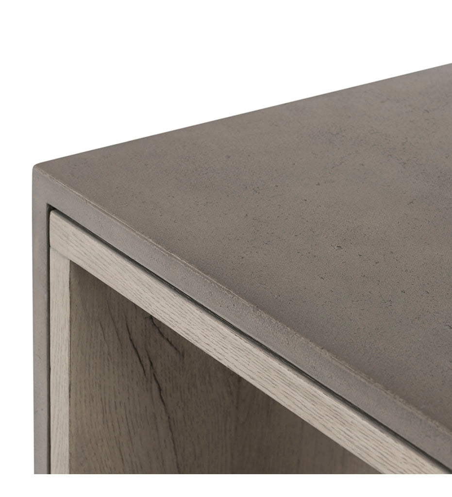 Allred Collaborative - Four Hands - Faro End Table - Dark Grey Concrete - Faro End Table - Dark Grey Concrete - 228127-001