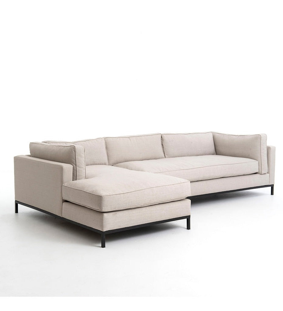 Allred Collaborative - Four Hands - Grammercy Sofa 2-Piece Chaise Sectional - Bennett Moon - Right - Grammercy Sofa 2-Piece Chaise Sectional - Bennett Moon - Right - UATR-001A