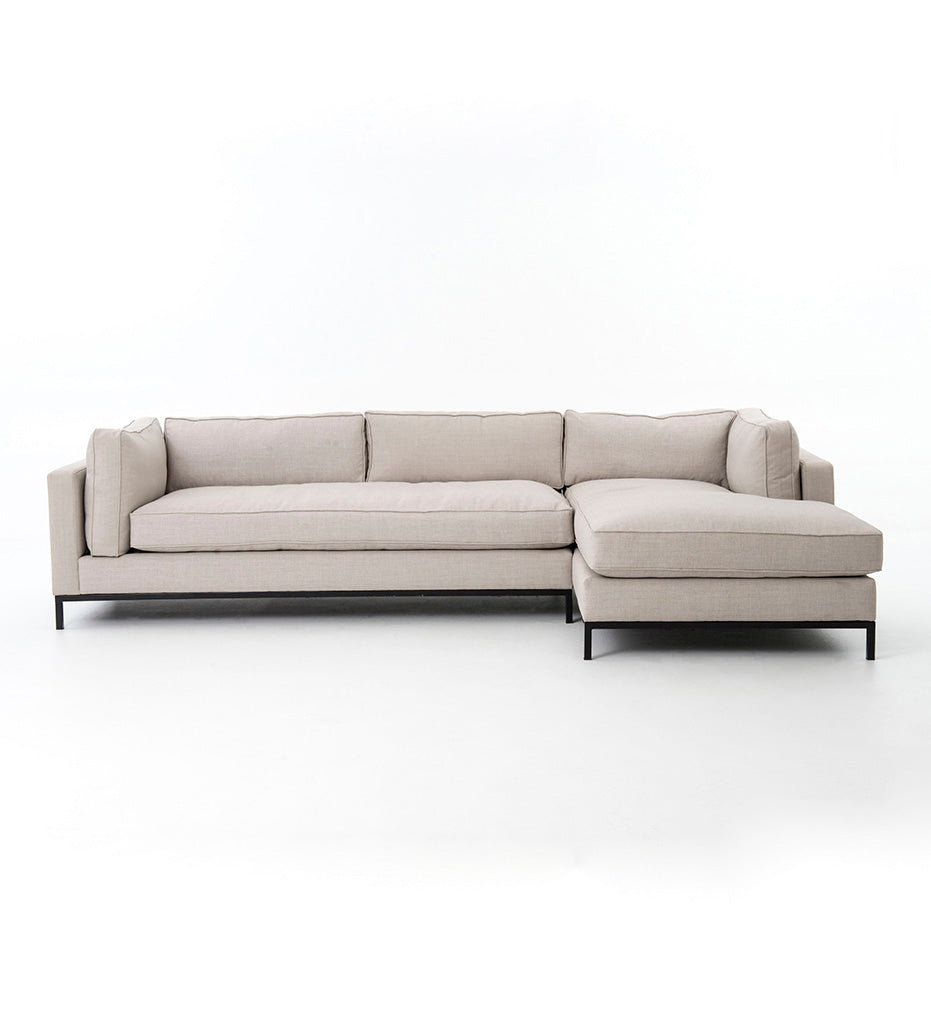 Allred Collaborative - Four Hands - Grammercy Sofa 2-Piece Chaise Sectional - Bennett Moon - Right - Grammercy Sofa 2-Piece Chaise Sectional - Bennett Moon - Right - UATR-001A