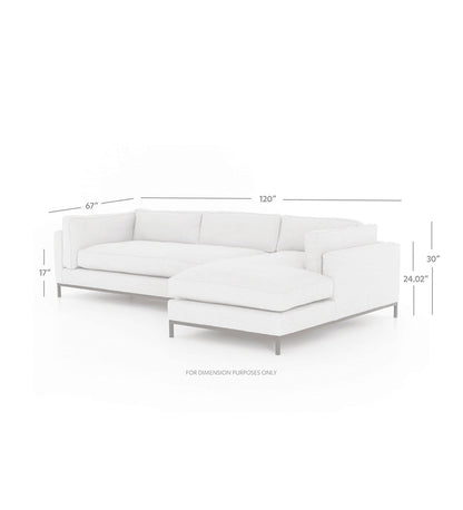 Allred Collaborative - Four Hands - Grammercy Sofa 2-Piece Chaise Sectional - Bennett Moon - Right - Grammercy Sofa 2-Piece Chaise Sectional - Bennett Moon - Right - UATR-001A