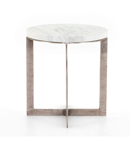 Allred Collaborative - Four Hands - Lennie Round Side Table - Brushed Nickel - Lennie Round Side Table - Brushed Nickel - 109351-001