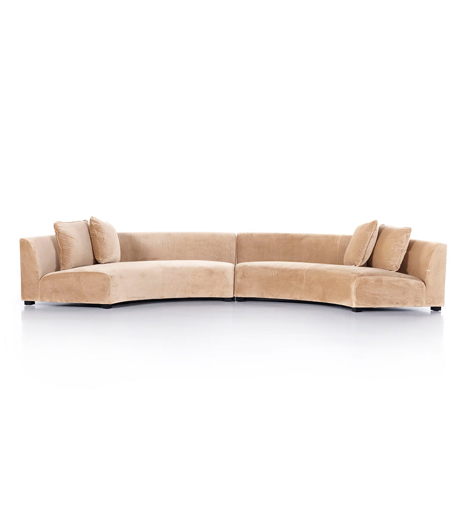 Allred Collaborative - Four Hands - Liam 2pc Sectional - Surrey Camel - Liam 2pc Sectional - Surrey Camel - 105763-007