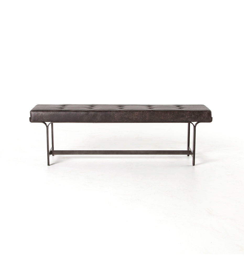 Allred Collaborative - Four Hands - Lindy Bench - Rialto Ebony - Lindy Bench - Rialto Ebony - CIRD-238-G6