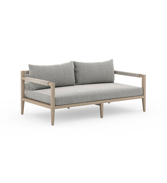 Allred Collaborative - Four Hands - Sherwood Washed Brown Outdoor 2-Seater Sofa - Faye Ash - Sherwood Washed Brown Outdoor 2-Seater Sofa - Faye Ash - JSOL-10102K-970