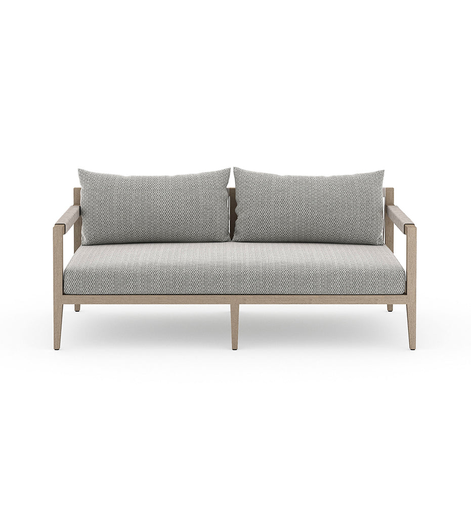 Allred Collaborative - Four Hands - Sherwood Washed Brown Outdoor 2-Seater Sofa - Faye Ash - Sherwood Washed Brown Outdoor 2-Seater Sofa - Faye Ash - JSOL-10102K-970