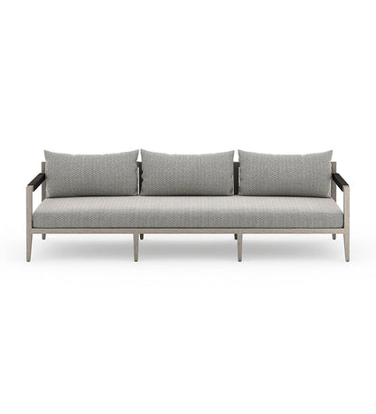 Allred Collaborative - Four Hands - Sherwood Weathered Grey Outdoor 3-Seater Sofa - Faye Ash - Sherwood Weathered Grey Outdoor 3-Seater Sofa - Faye Ash - JSOL-10201K-970