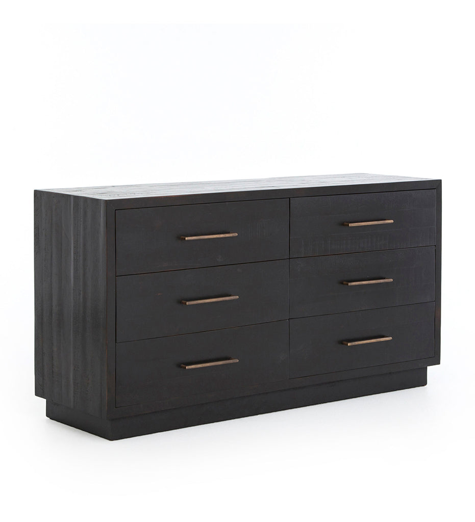 Allred Collaborative - Four Hands - Suki 6 Drawer Dresser - Burnished Black - Suki 6 Drawer Dresser - Burnished Black - VHAD-F183