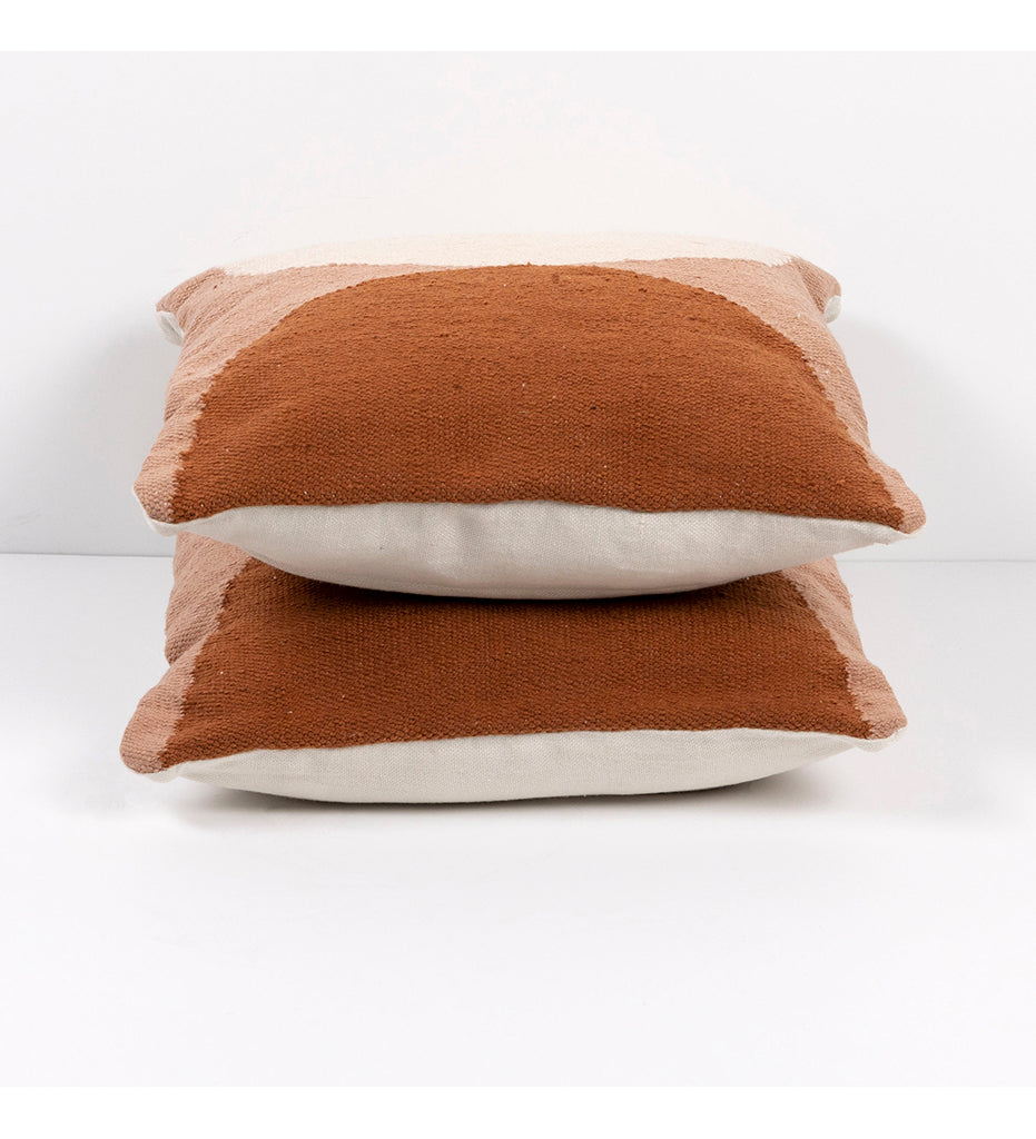 Allred Collaborative - Four Hands - Terra Half Circle Outdoor Pillow - Square - Set of 2 - Terra Half Circle Outdoor Pillow - Square - Set of 2 - 229349-001