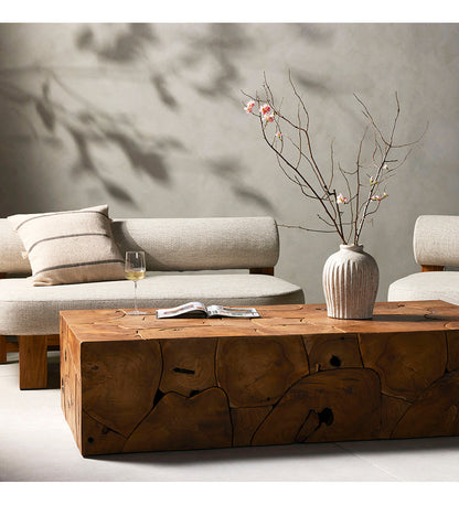 Allred Collaborative - Four Hands - Tomlin Outdoor Coffee Table - Teak Root - Tomlin Outdoor Coffee Table - Teak Root - 233364-001