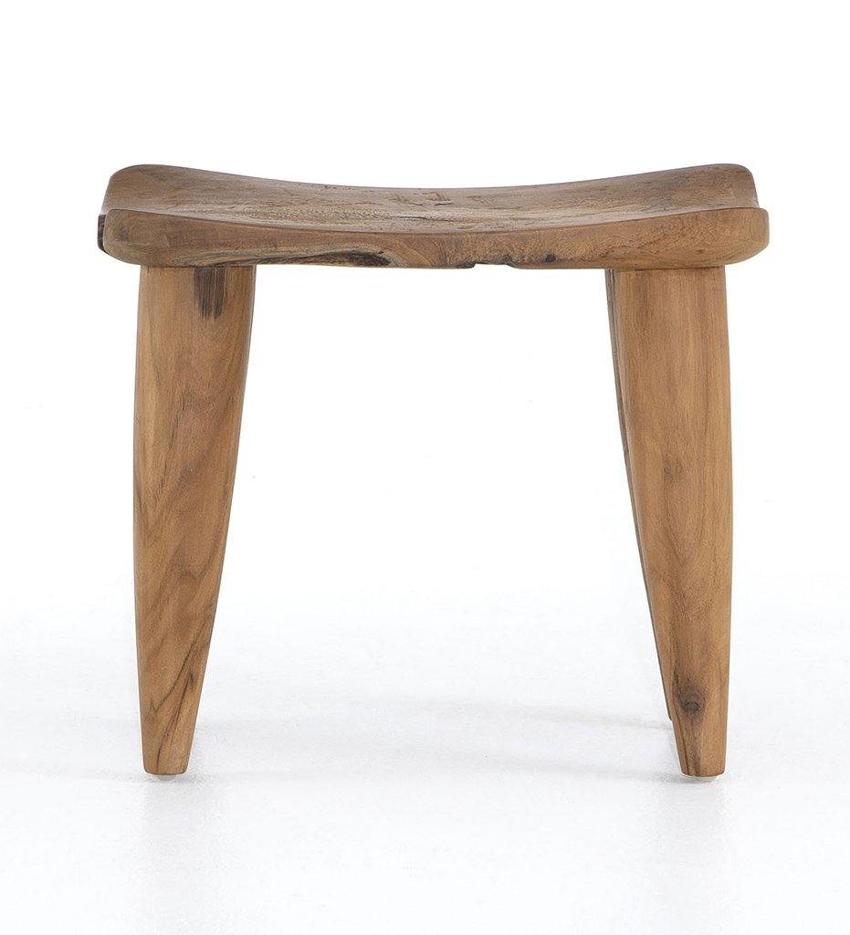 Allred Collaborative - Four Hands - Zuri Outdoor Stool - Aged Teak - Zuri Outdoor Stool - Aged Teak - JLAN-242