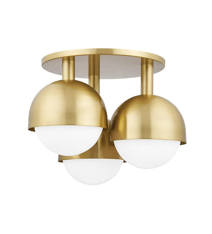 Allred Collaborative - HVLG - Foster 3-Light Semi-Flush Mount Light - Foster 3-Light Semi-Flush Mount Light - 1203-AGB