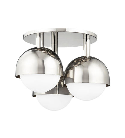 Allred Collaborative - HVLG - Foster 3-Light Semi-Flush Mount Light - Foster 3-Light Semi-Flush Mount Light - 1203-PN