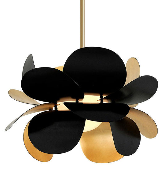 Allred Collaborative - HVLG - Ginger Chandelier - Medium - - Ginger Chandelier - Medium - - 308-43-GL/SBK