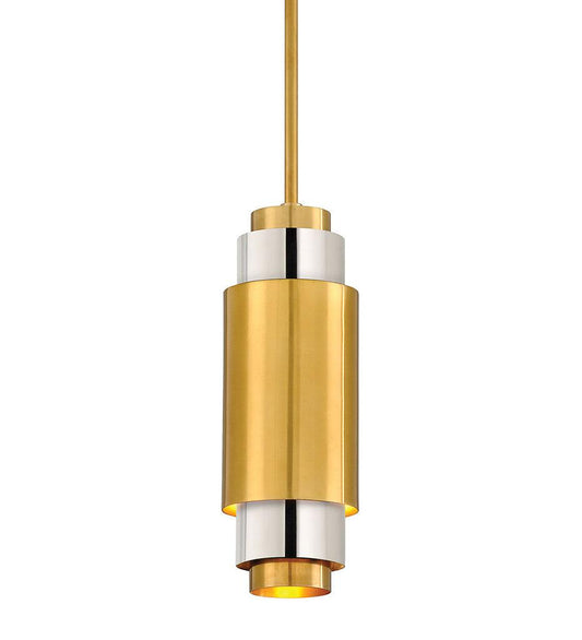 Allred Collaborative - HVLG - Sidcup Pendant - Small - Polished Brass And Nickel - Sidcup Pendant - Small - Polished Brass And Nickel - 303-41