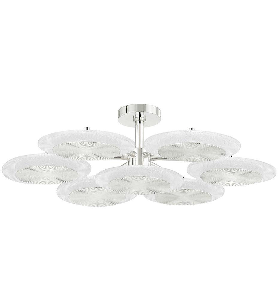 Allred Collaborative - HVLG - Topaz 7 Light Semi Flush - Topaz 7 Light Semi Flush - 328-38-PN