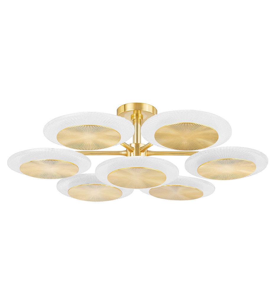 Allred Collaborative - HVLG - Topaz 7 Light Semi Flush - Topaz 7 Light Semi Flush - 328-38-VPB